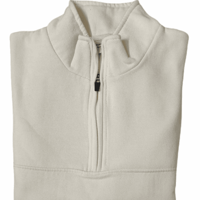 Cream Half Zipper